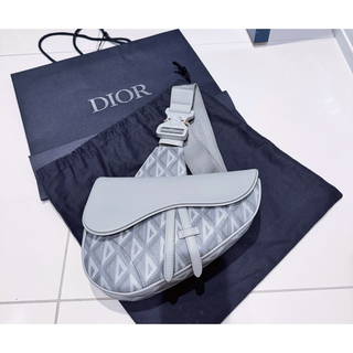 クリスチャンディオール(Christian Dior)のディオール ダイヤモンド サドルSADDLEバッグ(ボディーバッグ)
