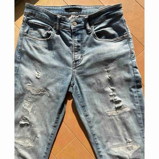 ユニクロ(UNIQLO)のユニクロ ウルトラ ストレッチ スキニー ダメージ ジーンズ W30 76cm(デニム/ジーンズ)