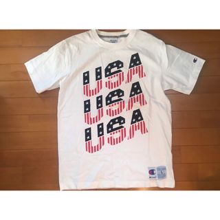 チャンピオン(Champion)の値下げ Champion USA print tee Mens L(Tシャツ/カットソー(半袖/袖なし))