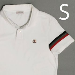 モンクレール(MONCLER)のMONCLER 白 肩ライン ポロシャツ(ポロシャツ)