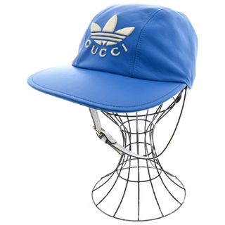 グッチ(Gucci)のGUCCI グッチ キャップ L 青x白 【古着】【中古】(キャップ)