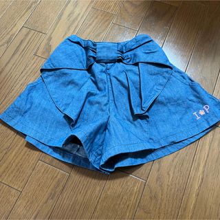 インナープレス(INNER PRESS)のインナープレス　リボン　デニムキュロット　130(パンツ/スパッツ)