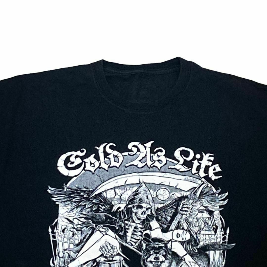 MUSIC TEE(ミュージックティー)のコールド・アズ・ライフ 半袖バンドTシャツ スカル ロックT バンT z63 メンズのトップス(Tシャツ/カットソー(半袖/袖なし))の商品写真