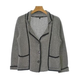 MAX MARA WEEK END LINE カジュアルジャケット S 黒x白 【古着】【中古】(テーラードジャケット)