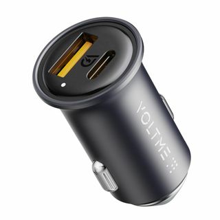 【色: ダークブルー】VOLTME シガーソケット usb-c PD20W+QC(その他)