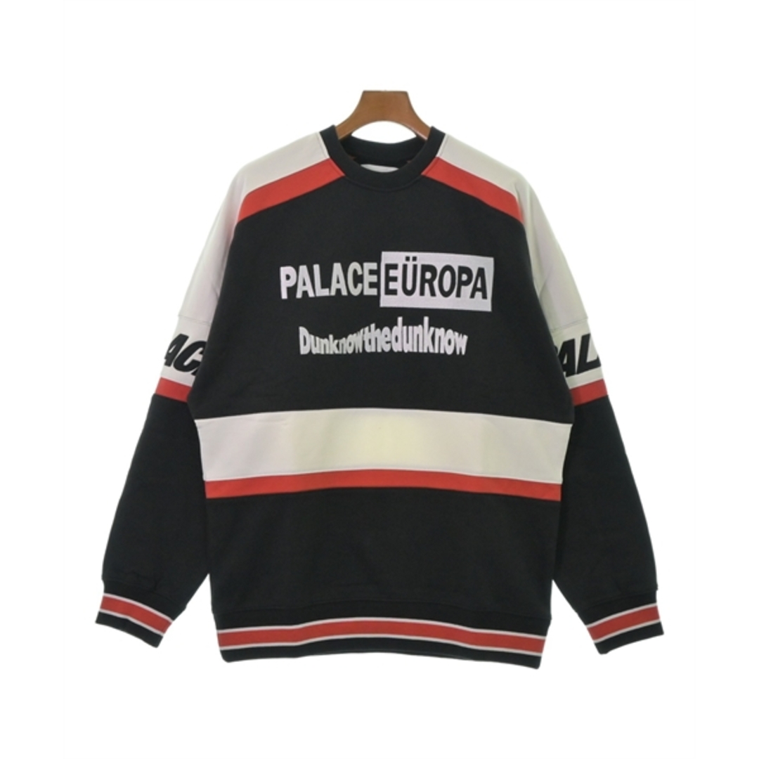 PALACE(パレス)のPALACE パレス スウェット L 黒x白x赤 【古着】【中古】 メンズのトップス(スウェット)の商品写真