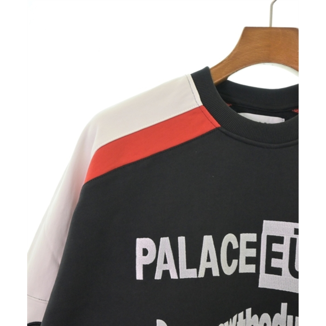 PALACE(パレス)のPALACE パレス スウェット L 黒x白x赤 【古着】【中古】 メンズのトップス(スウェット)の商品写真