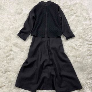 エスティークローゼット(s.t.closet)のs.t.closet frabjous フォーマル  麻 ワンピース ジャケット(ロングワンピース/マキシワンピース)