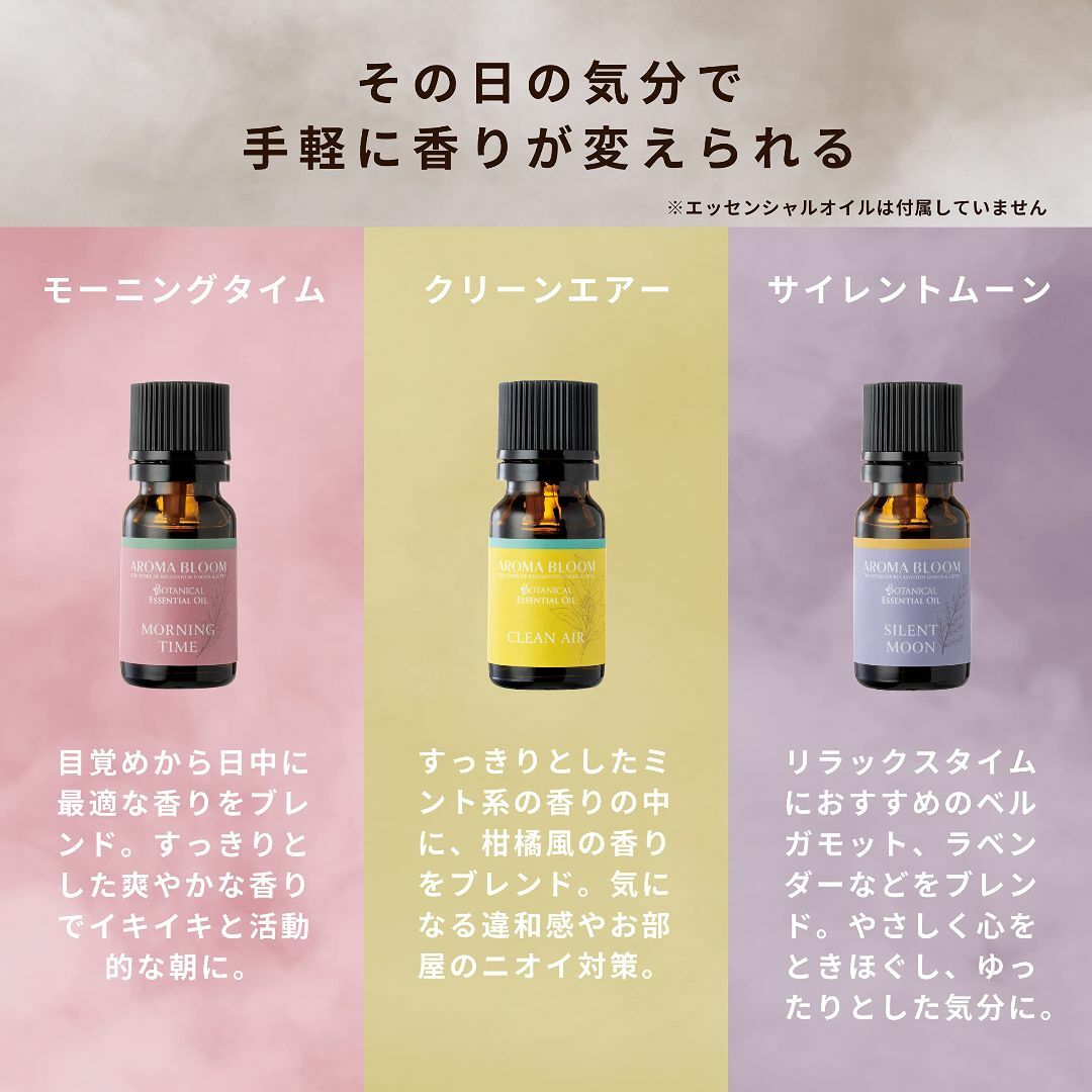 【色: ホワイト】AROMA BLOOM モバイル アロマディフューザー 【 ホ コスメ/美容のリラクゼーション(その他)の商品写真