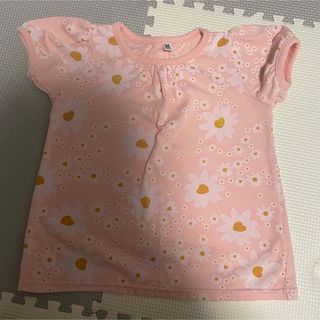 ニシマツヤ(西松屋)の【美品】花柄半袖Tシャツ 西松屋 95cm(Tシャツ/カットソー)