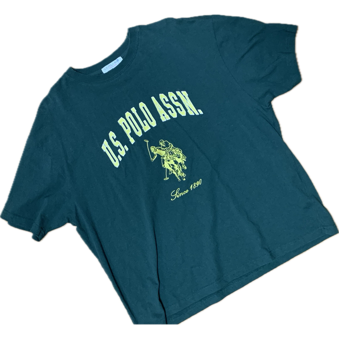 U.S. POLO ASSN.(ユーエスポロアッスン)のUS POLO ASSN ポロ半袖刺繍ロゴTシャツ Lｻｲｽﾞ メンズのトップス(Tシャツ/カットソー(半袖/袖なし))の商品写真