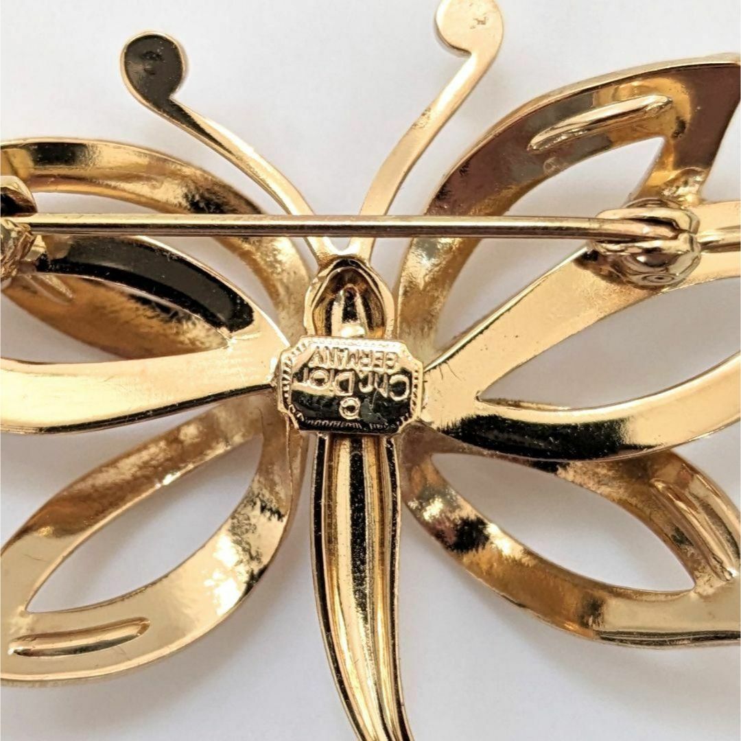 Christian Dior - 美品✨ディオール ブローチ 蝶 バタフライ Christian Dior - 美品✨ディオール ブローチ 蝶 バタフライ