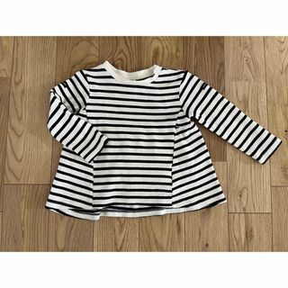 プティマイン(petit main)のプティマイン　トップス　カットソー　ボーダー　90サイズ(Tシャツ/カットソー)