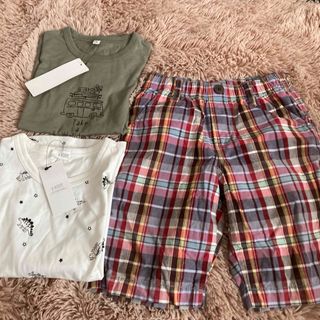 新品Tシャツ2枚　ハーフパンツセット ユニクロ 夏服 男の子(その他)