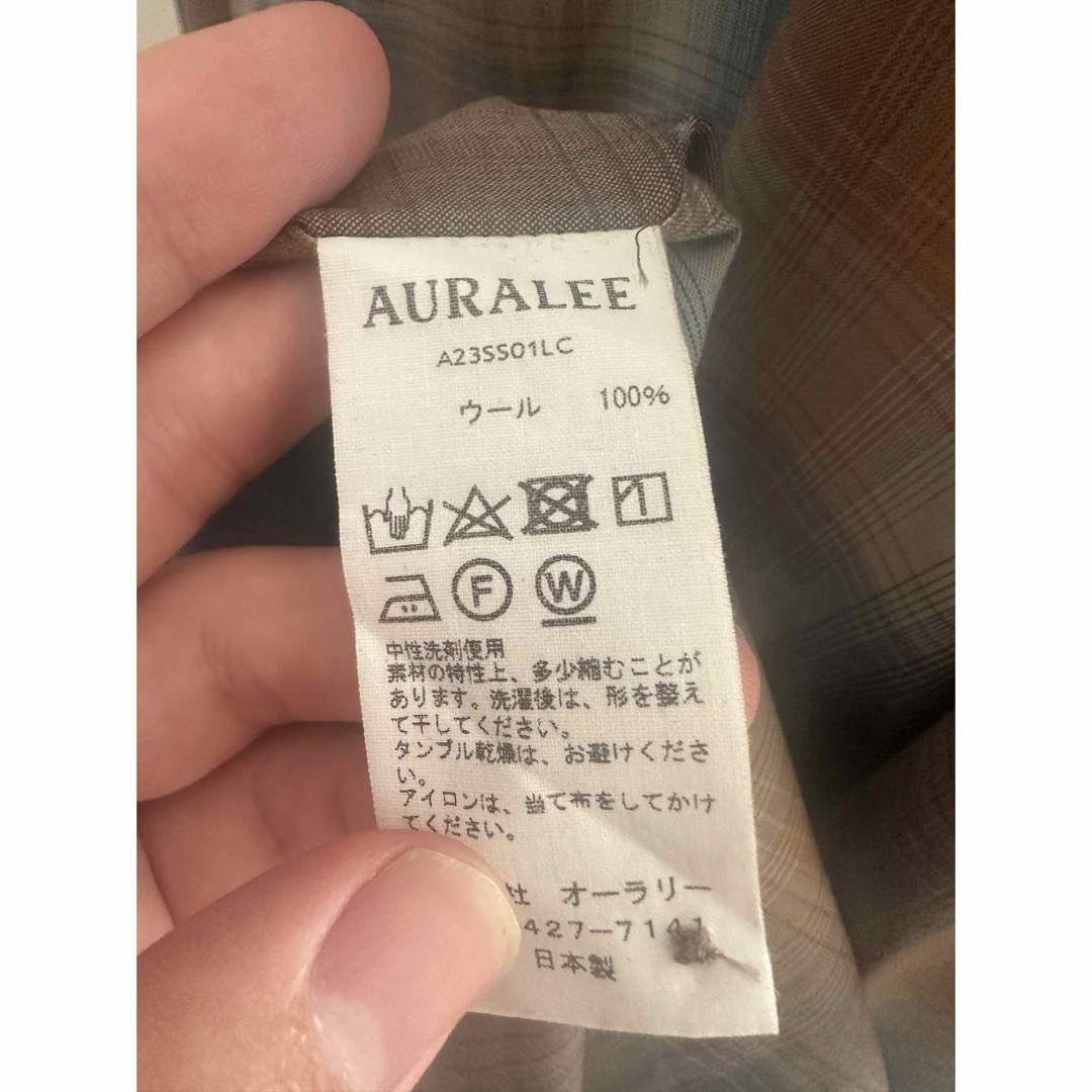 AURALEE SUPER LIGHT WOOL CHECK SHIRT メンズのトップス(シャツ)の商品写真