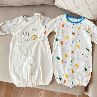 ミッフィー(miffy)のミッフィー　2wayオール　新生児　新品未使用　バースデイ(カバーオール)