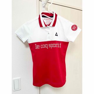 ルコックスポルティフ(le coq sportif)の美品　ルコックゴルフ　ゴルフウェア　半袖ポロシャツ　レディース　Sサイズ　(ウエア)