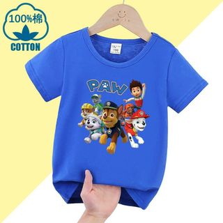 パウパトロール　半袖　Tシャツ　110 紺(Tシャツ/カットソー)