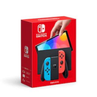 ニンテンドースイッチ(Nintendo Switch)の新品未開封　Nintendo Switch 本体 有機ELモデル ネオン(家庭用ゲーム機本体)