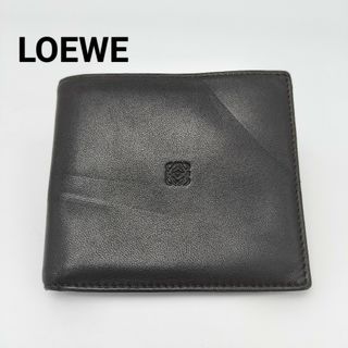 ロエベ(LOEWE)の極美品✨ロエベ　折り財布　レザー　ダークブラウン(財布)