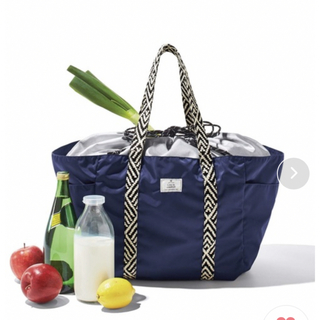【新品未使用】【フェリシモ】はまじとコラボ保冷素材を使用したレジかごトートバッグ