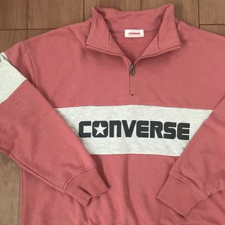 コンバース(CONVERSE)のCONVERSE コンバース　スウェット　カットソー　ピンク(トレーナー/スウェット)