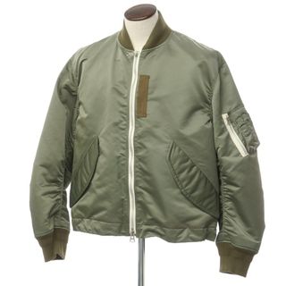 サカイ(sacai)の【中古】サカイ Sacai 2022年秋冬 MA-1 ナイロン ブルゾン ミリタリージャケット オリーブ【サイズ3】【メンズ】(ミリタリージャケット)