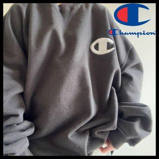 チャンピオン(Champion)の希少 90s チャンピオン スウェット トレーナー 前V デカロゴ 極太アーム(スウェット)