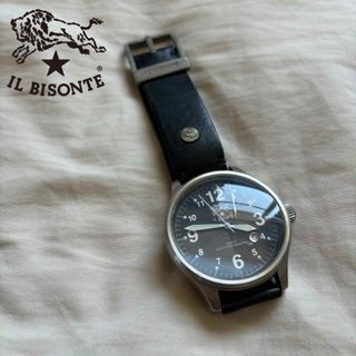 IL BISONTE - IL BISONTE イルビゾンテ 腕時計 ブラック 定価35000円