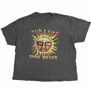 ミュージックティー(MUSIC TEE)のSUBLIME 半袖バンドTシャツ LONG BEACH 太陽 バンTw93(Tシャツ/カットソー(半袖/袖なし))
