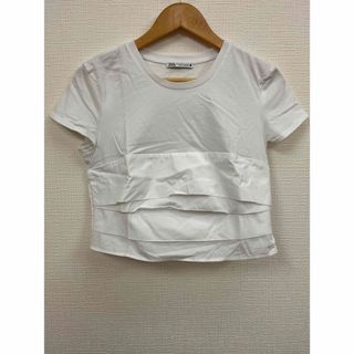 ザラ(ZARA)のザラ　Tシャツ　カットソー　半袖　白(Tシャツ(半袖/袖なし))