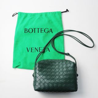 Bottega Veneta - 美品 ボッテガヴェネタ BOTTEGA VENETA スモール ループ カメラバッグ /raintree イントレチャート ラムスキンレザー 【2400013854764】