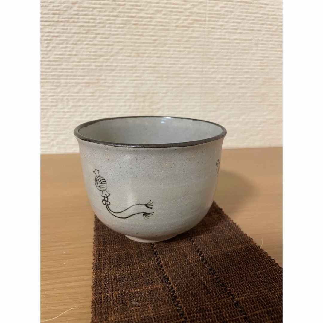 絵唐津　宝づくし　万古　長山窯　茶碗 抹茶茶碗 茶器 茶道具  エンタメ/ホビーの美術品/アンティーク(陶芸)の商品写真