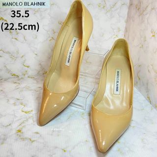 マノロブラニク(MANOLO BLAHNIK)の✨7cmヒール✨マノロブラニク エナメルパンプス 35.5(22.5cm)(ハイヒール/パンプス)