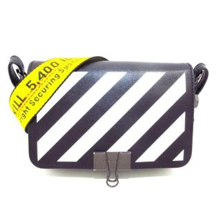 オフホワイト(OFF-WHITE)のOff-White(オフホワイト) ショルダーバッグ クリップ OWNA038R20423069 1001 黒×白 クリップ/バインダー レザー(ショルダーバッグ)