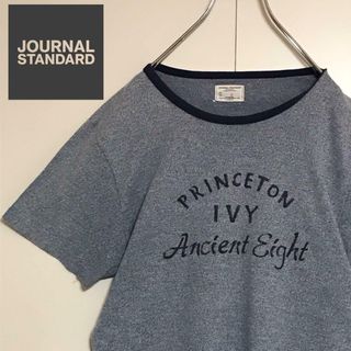 【人気定番】ジャーナルスタンダード　プリントTシャツ ブルー系　A1027(Tシャツ/カットソー(半袖/袖なし))