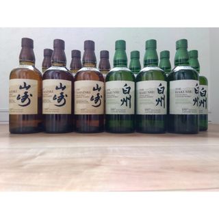 山崎 白州 100周年記念ラベル 700ml 各6本 計12本(ウイスキー)