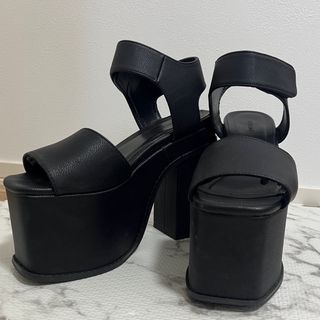 EMODA - 【美品、大人気商品】EMODA コンビネーションハイヒールサンダル 厚底