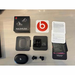 ビーツバイドクタードレ(Beats by Dr Dre)のAGT様専用　中古:美品 Beats STUDIO BUDS BLACK(ヘッドフォン/イヤフォン)