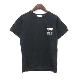 ジュエティ(jouetie)のジュエティ Tシャツ 半袖 クルーネック 刺繍 UFO プリント M 黒(Tシャツ(半袖/袖なし))