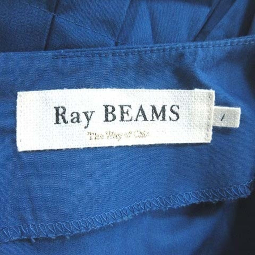 Ray BEAMS(レイビームス)のレイビームス ワンピース ロング 半袖 切替 プリーツ ボートネック 1 青 レディースのワンピース(ロングワンピース/マキシワンピース)の商品写真