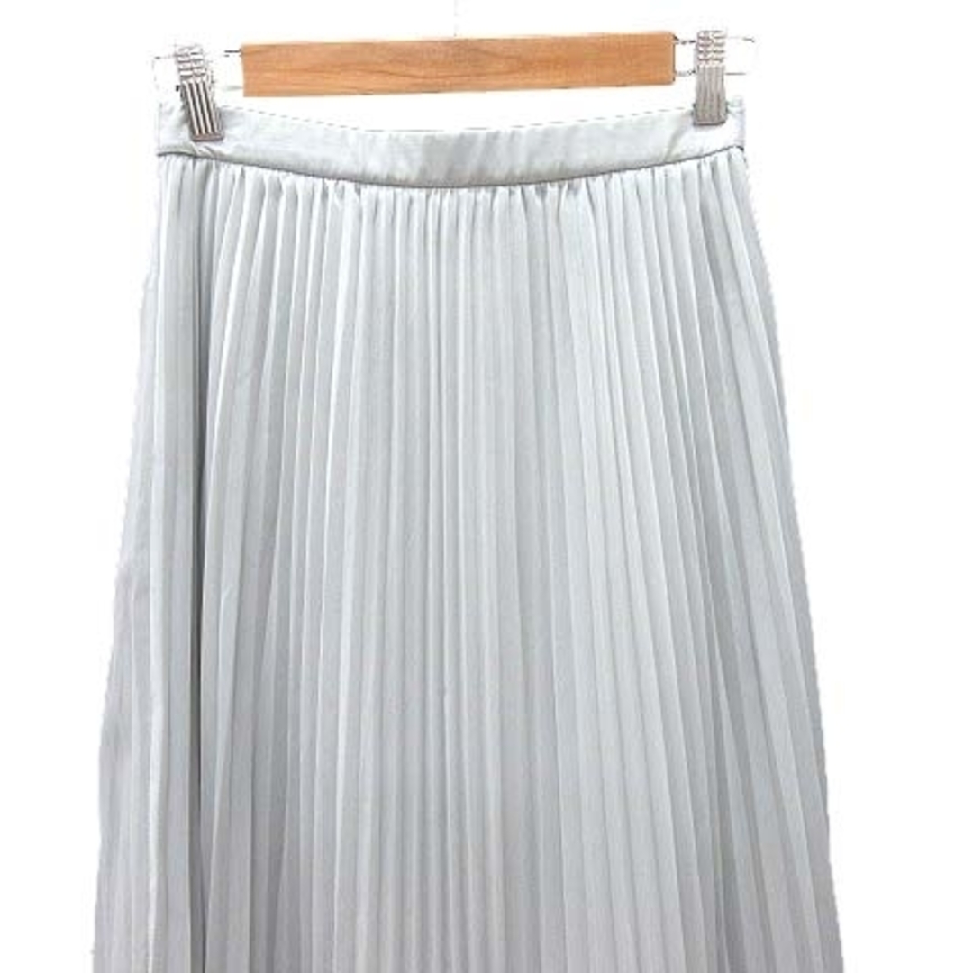 NATURAL BEAUTY BASIC(ナチュラルビューティーベーシック)のナチュラルビューティーベーシック プリーツスカート ロング シフォン M グレー レディースのスカート(ロングスカート)の商品写真