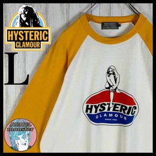 ヒステリックグラマー(HYSTERIC GLAMOUR)の【希少Lサイズ】ヒステリックグラマー ヒスガール 七分袖 即完売 Tシャツ(Tシャツ/カットソー(七分/長袖))