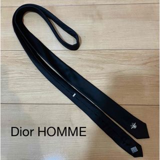 DIOR HOMME - DIOR HOMME BEE 蜂刺繍 ナロータイ ブラック ディオールオム CD