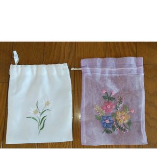 刺繍ポーチ2枚セット(日用品/生活雑貨)