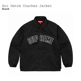 シュプリーム(Supreme)のSupreme ARC Denim Coaches Jacket "Black"(Gジャン/デニムジャケット)