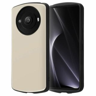 【色: グレージュ】AQUOS R8 pro ケース シンプル 耐衝撃 グレージ(その他)