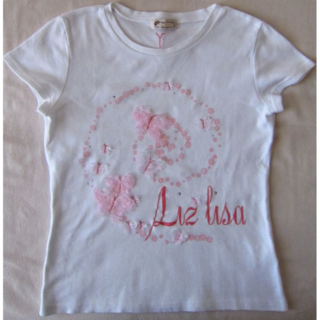 リズリサ(LIZ LISA)のLIZ LISA　リズリサ　Ｔシャツ　白　蝶(Tシャツ(半袖/袖なし))