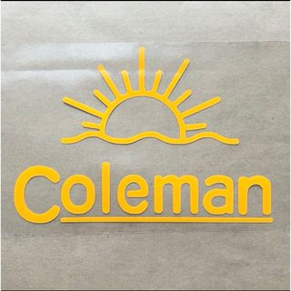 Coleman - 【旧ロゴ】 Coleman コールマン ステッカー　　　◆ゴールデンイエロー◆