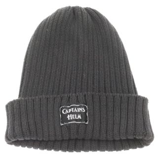 CAPTAINS HELM キャプテンズ ヘルム Logo Patch Beanie ロゴパッチ ビーニー ニット帽 チャコールグレー(ニット帽/ビーニー)